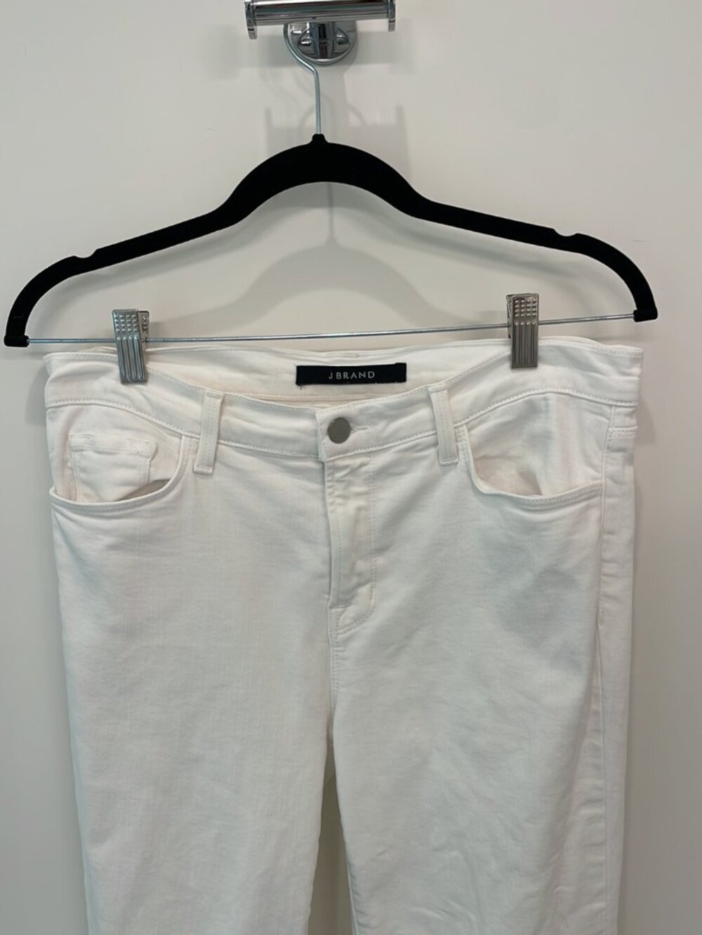J Brand White Denim Jeans “Cropped Rail” Discontinued Size 29 - Picture 3 of 7